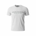 picknpack white Armani Exchange crew neck t-shirt with black Milano New York graphic print on the chest