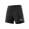 picknpack BOSS black athletic training shorts with elastic waistband and side stripe detail