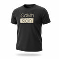 picknpack Calvin Klein black short sleeve crew neck t-shirt with signature logo print on chest