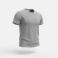 picknpack Calvin Klein heather grey crew neck t-shirt with tonal embossed logo on chest in soft cotton blend