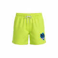 picknpack Calvin Klein neon lime swim shorts with elastic drawstring waist and palm tree graphic on the leg