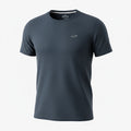 picknpack Hollister dark navy textured honeycomb crew neck athletic t-shirt with small chest logo