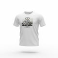 picknpack white KARL LAGERFELD cotton crew neck t-shirt with a stylized character graphic print on the chest