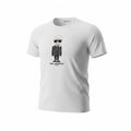picknpack white KARL LAGERFELD PARIS crew neck cotton t-shirt featuring a signature designer character graphic print