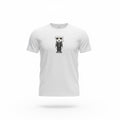 picknpack white crew neck t-shirt featuring a signature Karl Lagerfeld character graphic in soft cotton