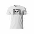 picknpack white KARL LAGERFELD cotton crew neck t-shirt with graphic cat print and logo design