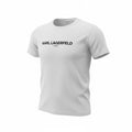 picknpack white Karl Lagerfeld Paris crew neck t-shirt with black chest logo in soft cotton