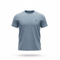 picknpack Polo Ralph Lauren heathered blue crew neck cotton t-shirt with embroidered pony logo on the chest