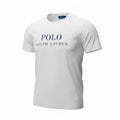 picknpack Polo Ralph Lauren white cotton crew neck t-shirt with navy blue logo print on the chest
