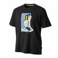 picknpack Ted Baker black cotton crew neck t-shirt featuring a playful cartoon graphic print on the chest