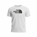 picknpack The North Face white short sleeve crew neck t-shirt with a black logo printed on the chest