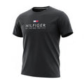 picknpack charcoal grey Tommy Hilfiger crew neck t-shirt with white logo and New York City graphic on chest
