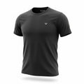 picknpack TRUE RELIGION black crew neck short sleeve t-shirt with subtle horseshoe logo embroidery