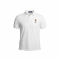 picknpack white Ralph Lauren cotton piqué polo shirt featuring a signature Polo Bear embroidery on the chest